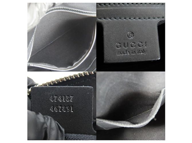Gucci Shoulder Bag 474137 GG Supreme Canvas Brown Black - view 9