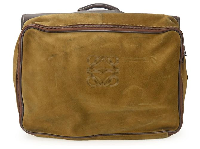 Borsa in pelle Loewe in beige e marrone - vista 11