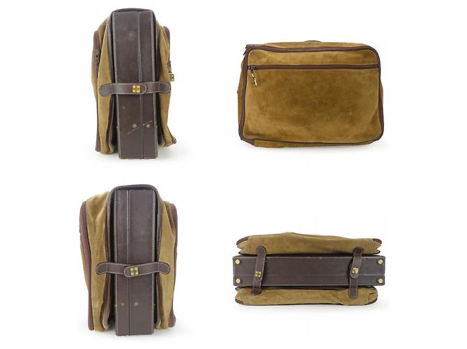 Borsa in pelle Loewe in beige e marrone - vista 2