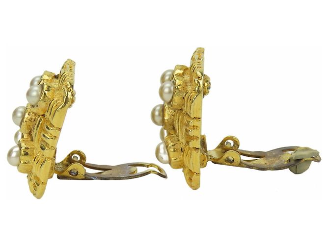 Orecchini a clip placcati oro Chanel D'oro - vista 2