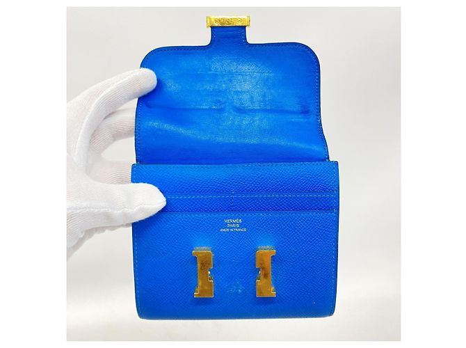 Hermès Cartera Hermes Constance Epsom en Azul Izmir - vista 12