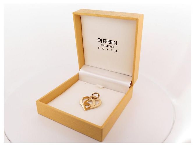 NUEVE COLLAR O.J. PERRIN PENDIENTE CORAZÓN LEYENDAS DUO DUO10-02B ORO 18K NUEVO - vista 11