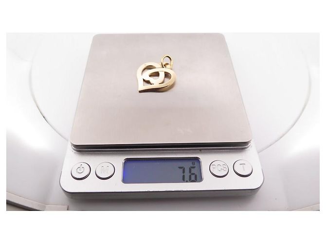 NUEVE COLLAR O.J. PERRIN PENDIENTE CORAZÓN LEYENDAS DUO DUO10-02B ORO 18K NUEVO - vista 8