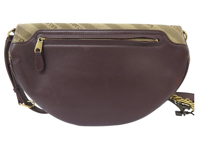 BORSA CINTURA BALENCIAGA SOUVENIR 518163 CANVAS E PELLE - vista 11