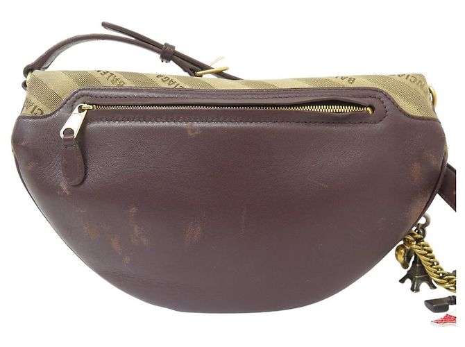 BORSA CINTURA BALENCIAGA SOUVENIR 518163 CANVAS E PELLE - vista 2
