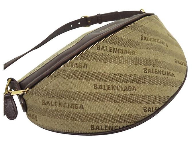 BORSA CINTURA BALENCIAGA SOUVENIR 518163 CANVAS E PELLE - vista 3