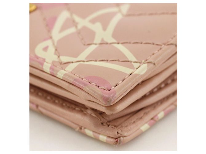 Billetera bi-fold de cuero rosa Gucci - vista 5