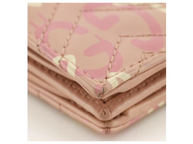 Billetera bi-fold de cuero rosa Gucci - vista 6
