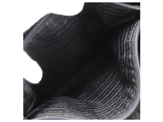 Prada schwarze Nylon-Tote-Tasche - Ansicht 11