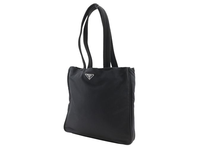Prada schwarze Nylon-Tote-Tasche - Ansicht 2