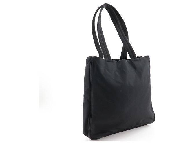 Prada schwarze Nylon-Tote-Tasche - Ansicht 3