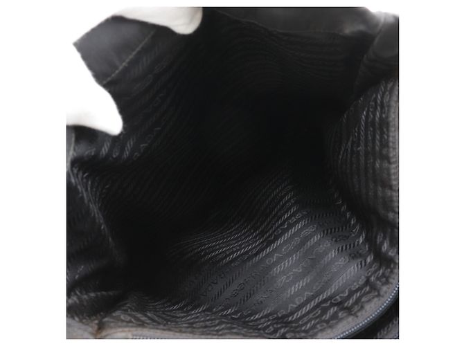 Prada schwarze Nylon-Tote-Tasche - Ansicht 9
