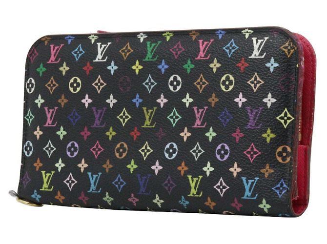 Louis Vuitton Monogram Multicolore Long Wallet Black Pink Red Multiple colors - view 2