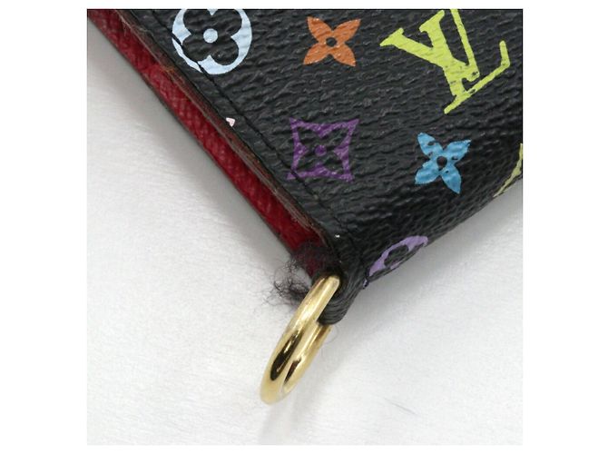 Louis Vuitton Monogram Multicolore Long Wallet Black Pink Red Multiple colors - view 4
