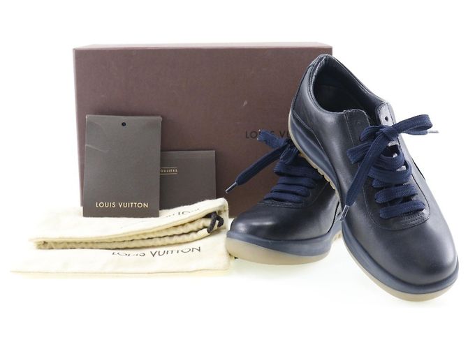 Sneakers in pelle nera Louis Vuitton Nero - vista 10