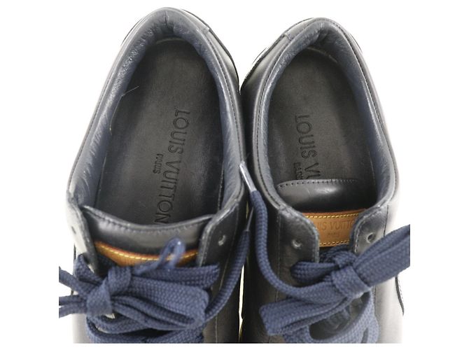 Sneakers in pelle nera Louis Vuitton Nero - vista 5