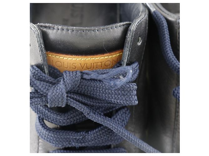 Sneakers in pelle nera Louis Vuitton Nero - vista 7