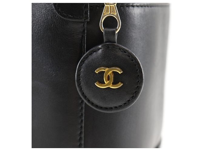 Borsa Vanity in Pelle di Agnello Nera Chanel Nero - vista 14