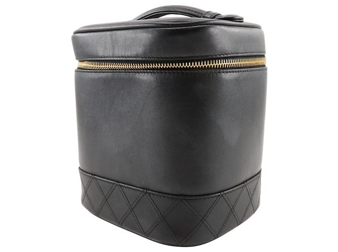 Borsa Vanity in Pelle di Agnello Nera Chanel Nero - vista 2