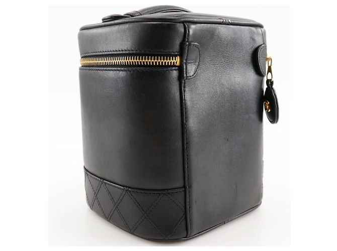 Borsa Vanity in Pelle di Agnello Nera Chanel Nero - vista 3