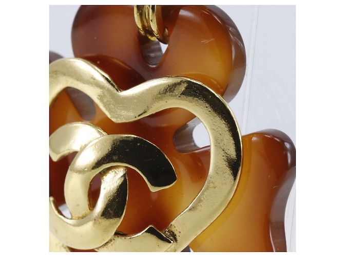 Orecchini a clip a forma di cuore Chanel Coco Mark Marrone - vista 5