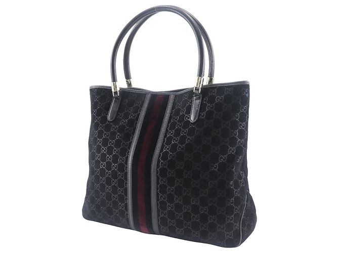 Borsa Tote Gucci GG Shelly Line Nero - vista 2