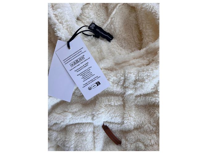Christian Lacroix Bata Poncho de Noche Blanca Blanco - vista 5