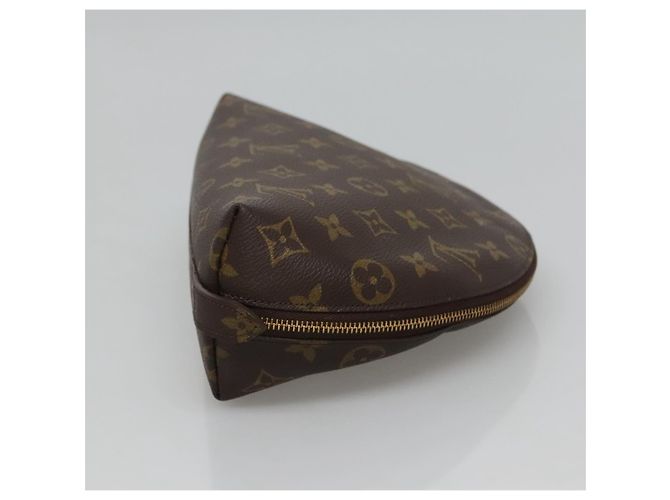 LOUIS VUITTON Pochette Cosmetica Demi Ronde Monogramma M47520 LV Auth BA014 - vista 4