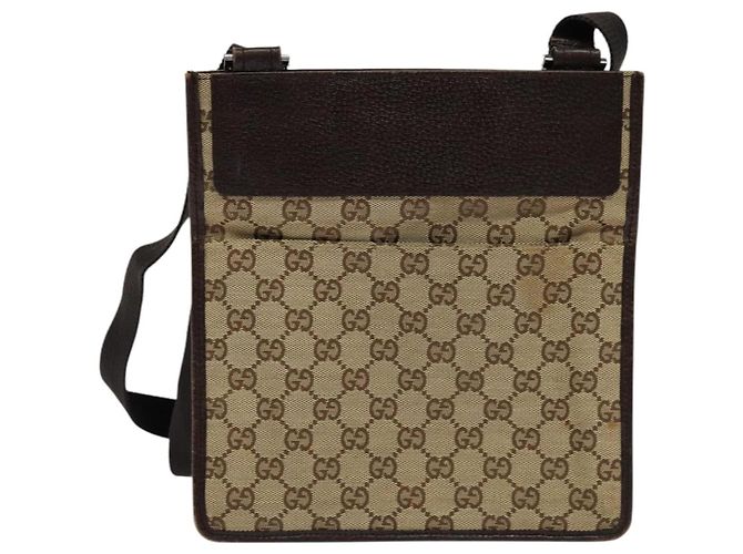 Borsa a Spalla GG Canvas GUCCI Beige 27639 Auth ep7391 - vista 2