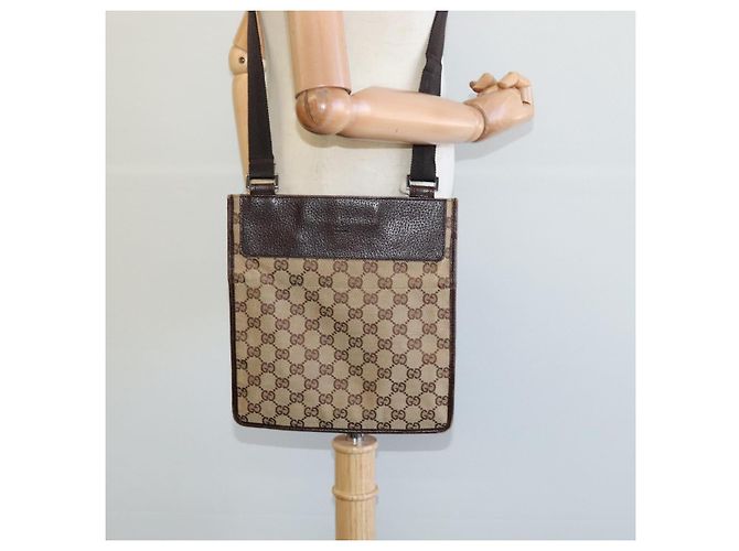 Borsa a Spalla GG Canvas GUCCI Beige 27639 Auth ep7391 - vista 23