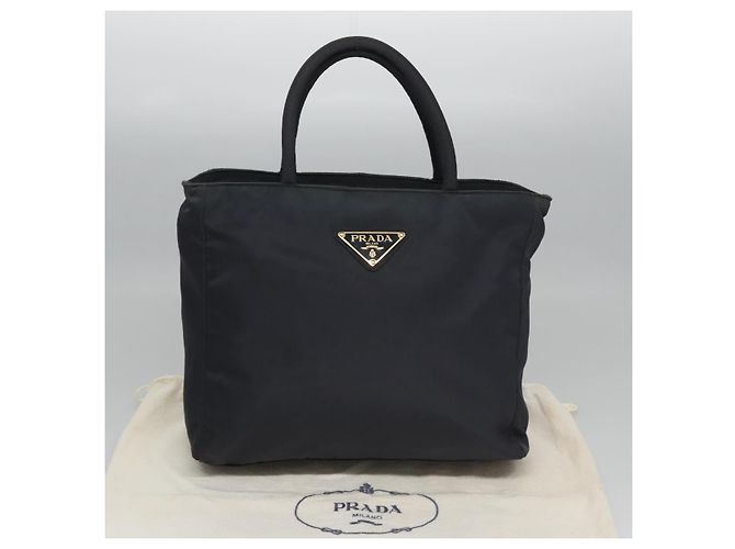 PRADA Bolso de mano de nailon azul marino Auth BA297 - vista 12