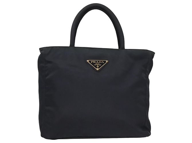 PRADA Bolso de mano de nailon azul marino Auth BA297 - vista 13
