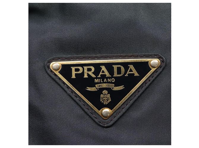 PRADA Bolso de mano de nailon azul marino Auth BA297 - vista 18