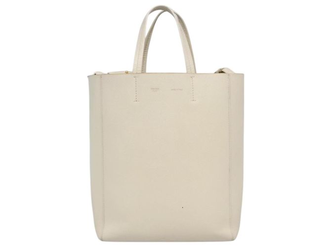 Céline Borsa a mano CELINE in pelle 2 in 1 bianca Auth BA203 Bianco - vista 13