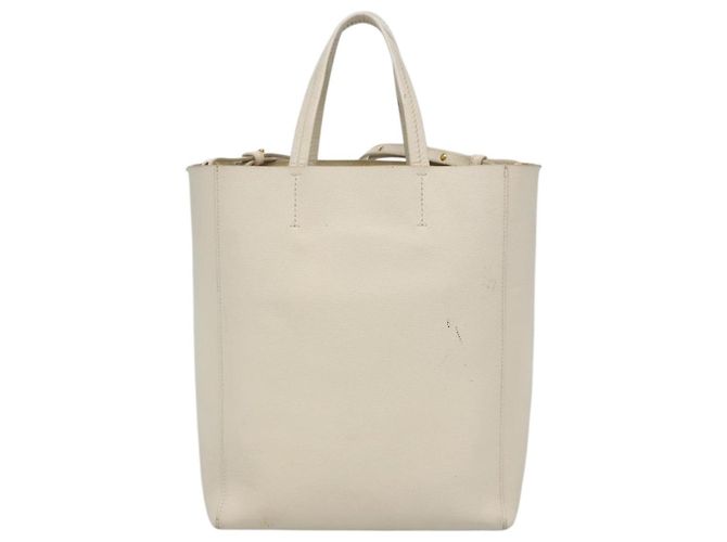 Céline Borsa a mano CELINE in pelle 2 in 1 bianca Auth BA203 Bianco - vista 2