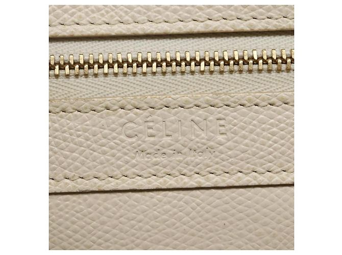 Céline Borsa a mano CELINE in pelle 2 in 1 bianca Auth BA203 Bianco - vista 20