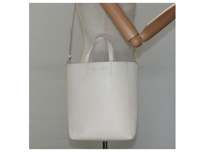 Céline Borsa a mano CELINE in pelle 2 in 1 bianca Auth BA203 Bianco - vista 23