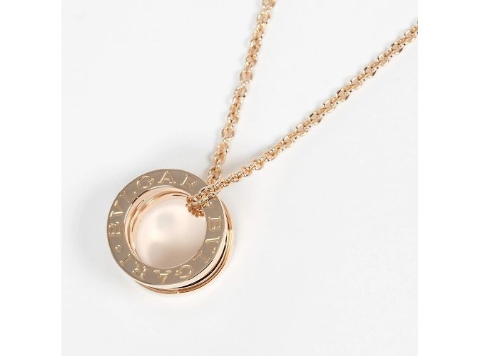 Bulgari Collana Bvlgari B.zero1 in Oro Rosa e Ceramica - vista 3