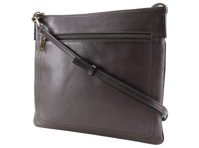 Borsa a Spalla Sac Plat Louis Vuitton Marrone - vista 2