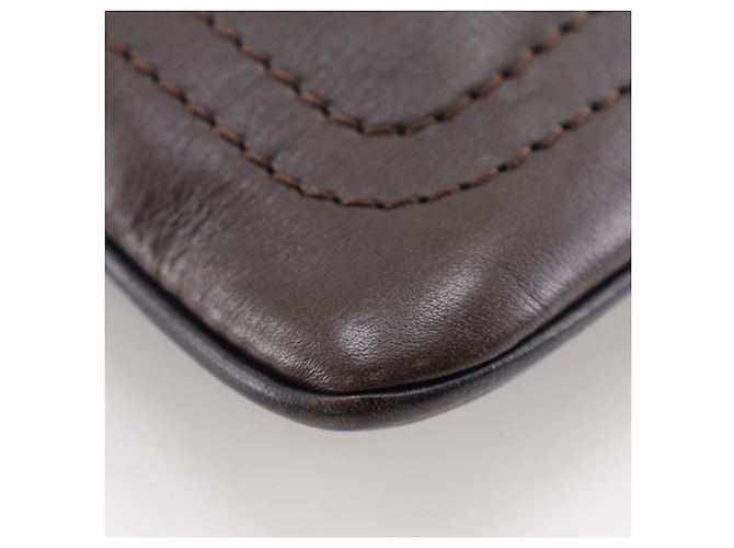 Borsa a Spalla Sac Plat Louis Vuitton Marrone - vista 4