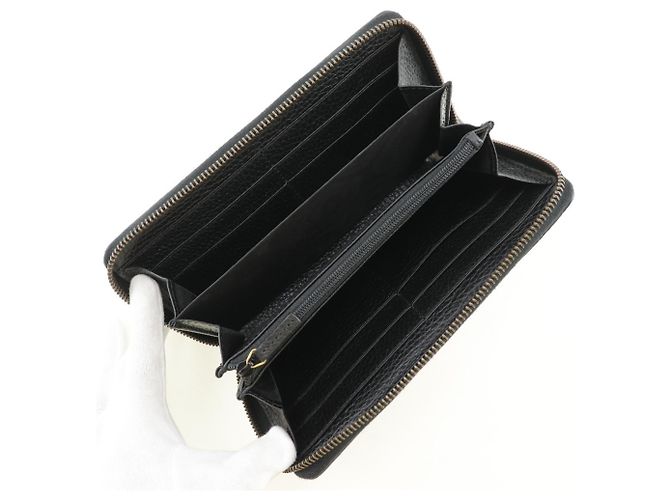 Cartera Larga Gucci GG Marmont Negro - vista 5