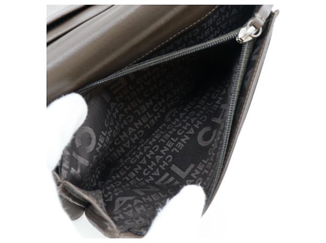 Cartera Larga Chanel Coco Mark en Bronce - vista 7