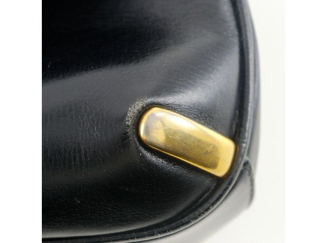 Schultertasche aus schwarzem Kalbsleder Gucci Sherry Line - Ansicht 15