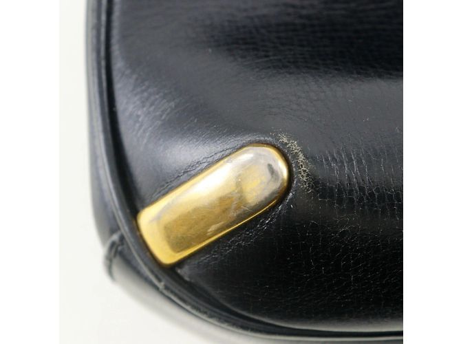 Schultertasche aus schwarzem Kalbsleder Gucci Sherry Line - Ansicht 16