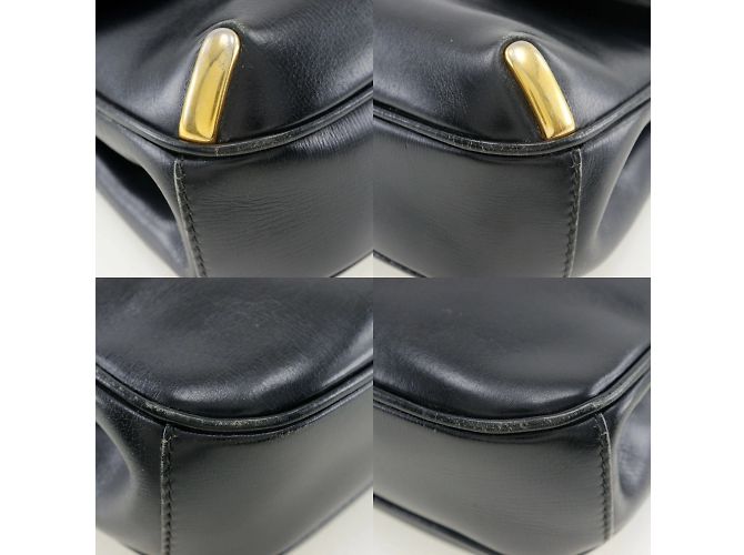 Schultertasche aus schwarzem Kalbsleder Gucci Sherry Line - Ansicht 4