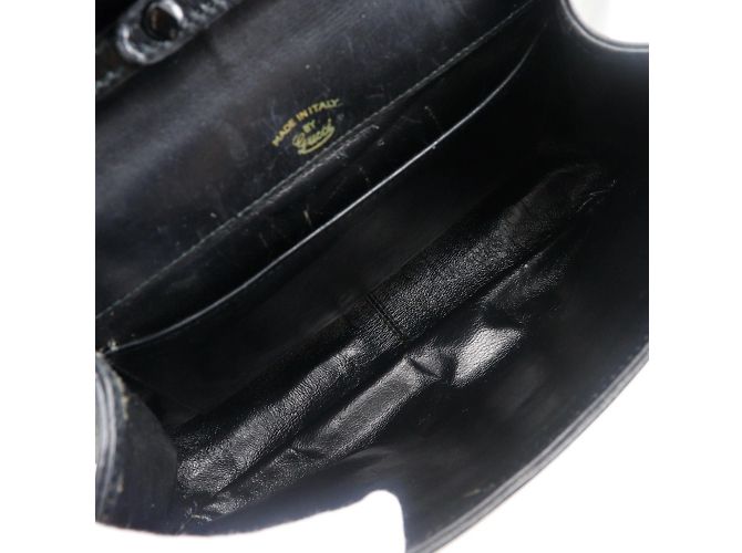 Schultertasche aus schwarzem Kalbsleder Gucci Sherry Line - Ansicht 5