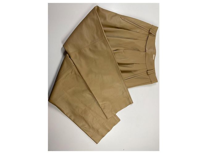 Tod's Lederhose beige Größe 38 - Ansicht 3