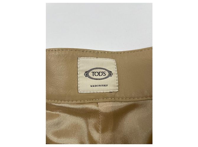 Tod's Lederhose beige Größe 38 - Ansicht 4