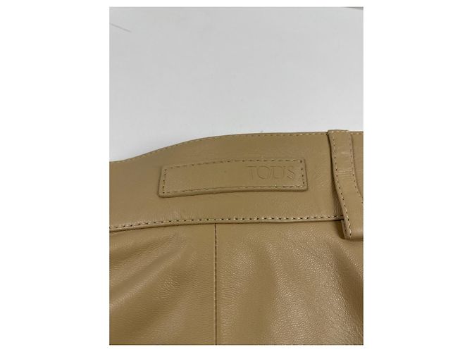 Tod's Lederhose beige Größe 38 - Ansicht 6