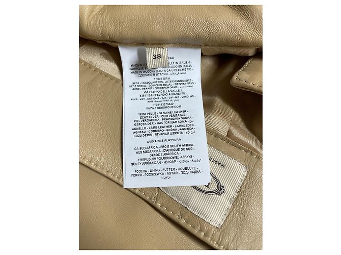 Tod's Lederhose beige Größe 38 - Ansicht 8